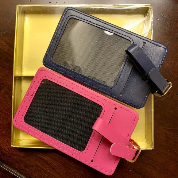 NWT GIFT BOXED LUGGAGE TAGS. FUN GIFT FOR THE FUN TRAVELER.🚌🛳️✈️ - Picture 5 of 5